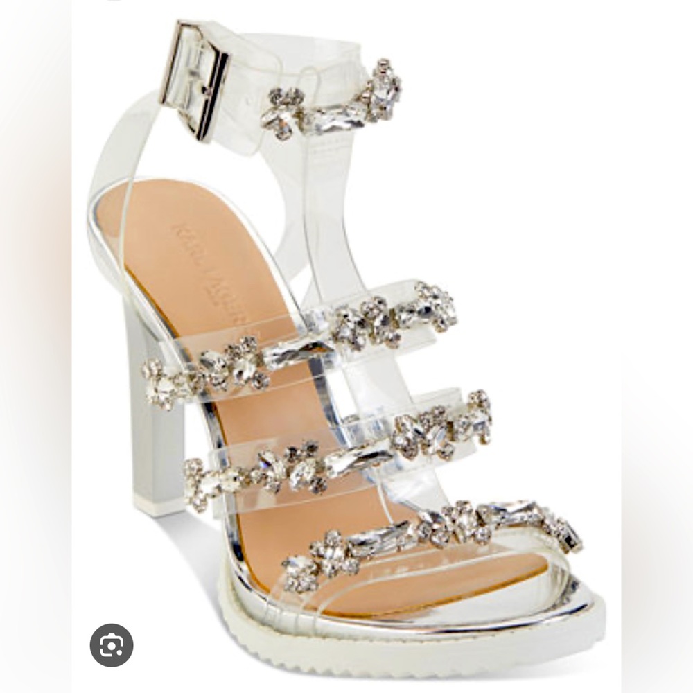 KARL LAGERFELD PARIS Women's Bristol Dress Sandals, Size 6.5 M